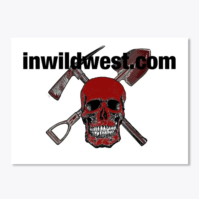 inwildwest logo sticker