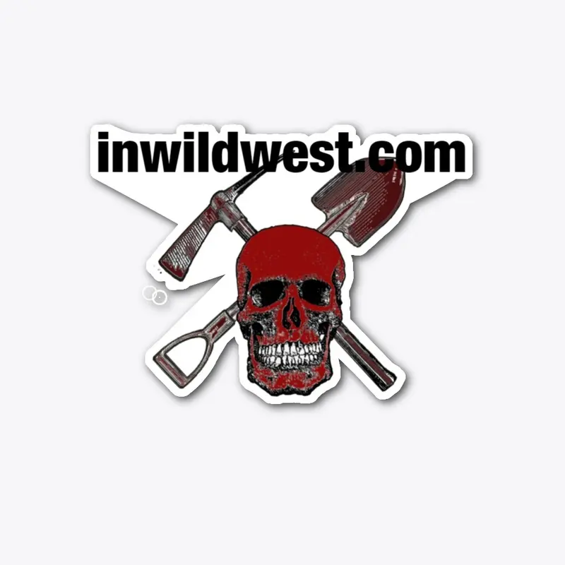 inwildwest logo sticker