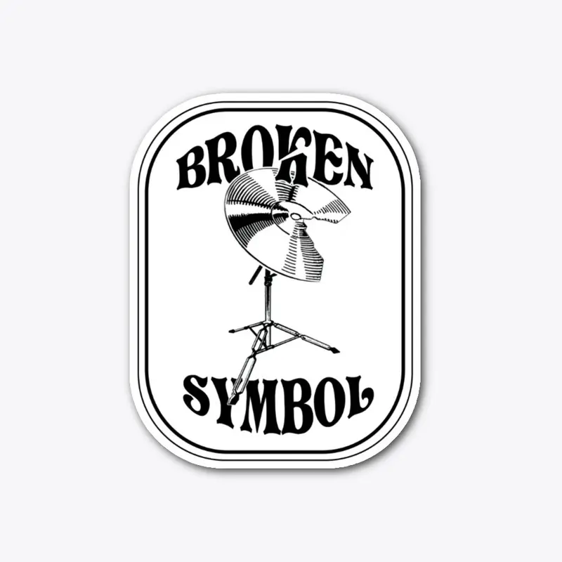 Broken Symbol Sticker