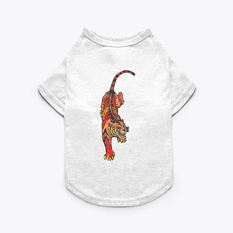 Pet Tee Shirt Tiger